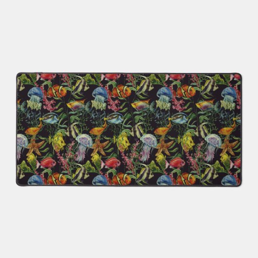 Lebensmuster der Wasserfarben 1 Schreibtischunterlage (Vorderseite)