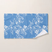 Lebensmuster des blauen weißen Ozeans Badhandtuch Set (Handtuch)