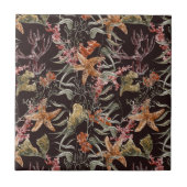 Lebensmuster des Meeres Fliese (Vorderseite)