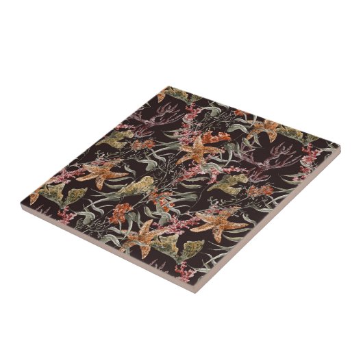 Lebensmuster des Meeres Fliese (Seite)