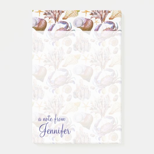 Lebensmuster des Wassers| Name hinzufügen Post-it Klebezettel (Vorderseite)