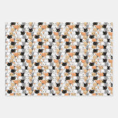 Lebensmuster niedlicher Katzen Geschenkpapier Set (Vorderseite 2)