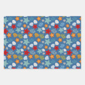 Lebensmuster unter Wasser Geschenkpapier Set (Vorderseite 3)