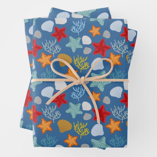 Lebensmuster unter Wasser Geschenkpapier Set (Beispiel)