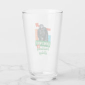 Lebensnachweis der Evolutionsbiologie Funny Chimp Glas (Rückseite)