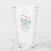 Lebensnachweis der Evolutionsbiologie Funny Chimp Glas (Rückseite)