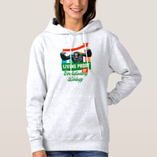 Lebensnachweis der Evolutionsbiologie Funny Chimp Hoodie