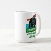 Lebensnachweis der Evolutionsbiologie Funny Chimp Kaffeetasse (VorderseiteRechts)