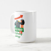 Lebensnachweis der Evolutionsbiologie Funny Chimp Kaffeetasse (Vorderseite Links)