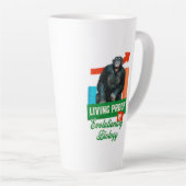 Lebensnachweis der Evolutionsbiologie Funny Chimp Milchtasse (Rechte Ecke)