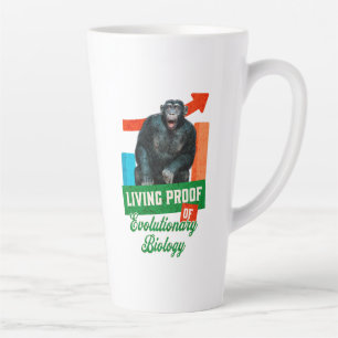 Lebensnachweis der Evolutionsbiologie Funny Chimp Milchtasse