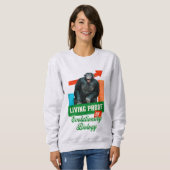 Lebensnachweis der Evolutionsbiologie Funny Chimp Sweatshirt (Vorne ganz)