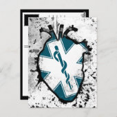 Lebensnotdienst Postkarte (Vorne/Hinten)