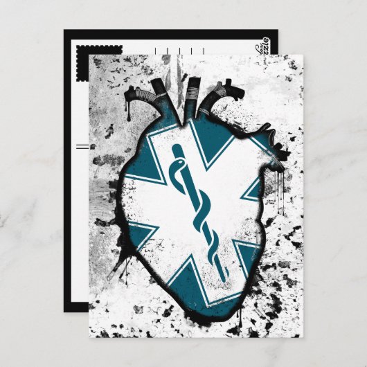 Lebensnotdienst Postkarte (Vorne/Hinten)