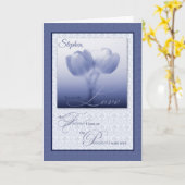 Lebenspartner Hochzeit Jahrestag Blue Tulips Karte (Gelbe Blume)