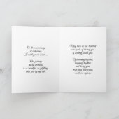 Lebenspartner Hochzeit Jahrestag Lila Tulips Karte (Innenseite)