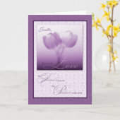 Lebenspartner Hochzeit Jahrestag Lila Tulips Karte (Gelbe Blume)
