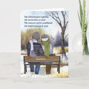 Lebenspartner Senior Afroamerikanisches Schwules P Feiertagskarte