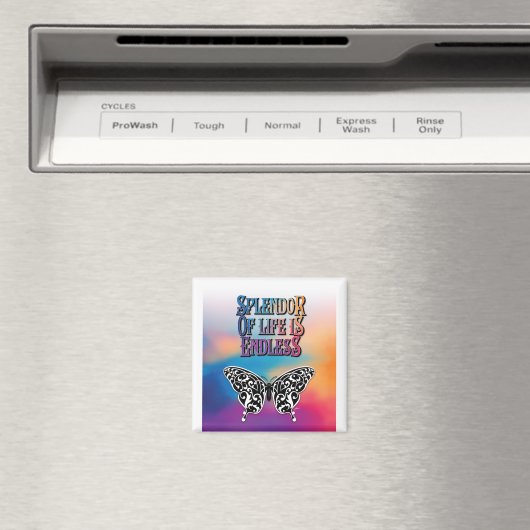 Lebenspflege mit Schmetterling Magnet (In Situ (Geschirrspüler))