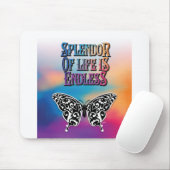 Lebenspflege mit Schmetterling Mousepad (Mit Mouse)