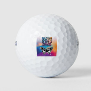 Lebensprächtigkeit mit Schmetterling Golfball