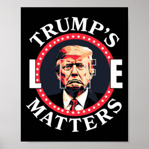 Lebensprobleme von Trump Politische Unterstützung  Poster
