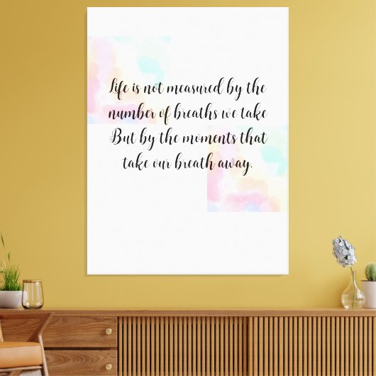 Lebensquoten, Abschluss, Glückwünsche Leinwanddruck (Insitu (Wohnzimmer))