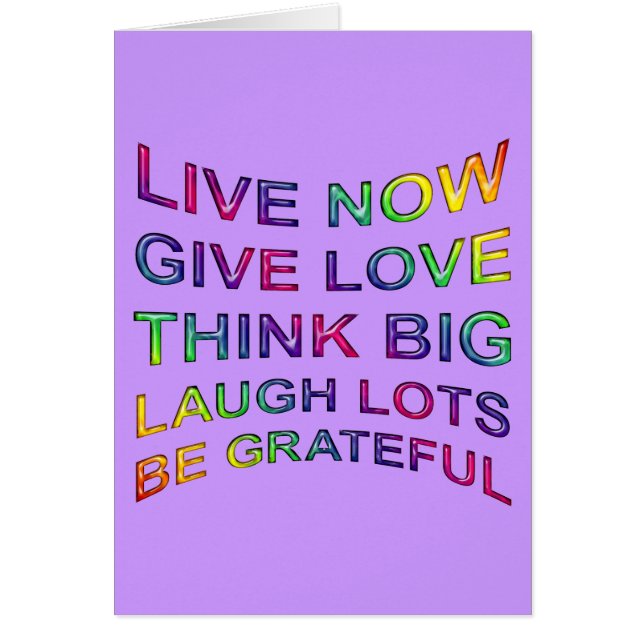 Lebensregeln (Vorne)