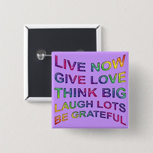 Lebensregeln Button (Vorne & Hinten)