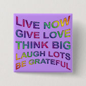 Lebensregeln Button (Vorderseite)