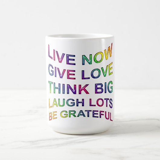 Lebensregeln Kaffeetasse (Mittel)