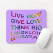 Lebensregeln Mousepad (Mit Mouse)