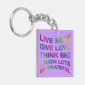 Lebensregeln Schlüsselanhänger (Vorderseite links)