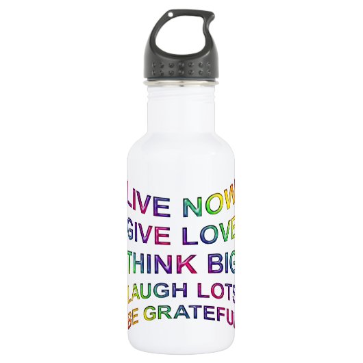 Lebensregeln Trinkflasche (Vorderseite)