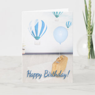 Lebensreise (Blues) Geburtstag Karte