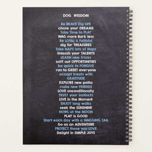 Lebensreise mit einem Hund Planer (Rückseite)