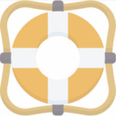 Lebensretter Aufkleber (Vorderseite)