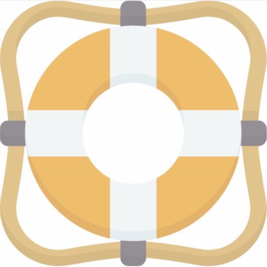 Lebensretter Aufkleber (Vorderseite)