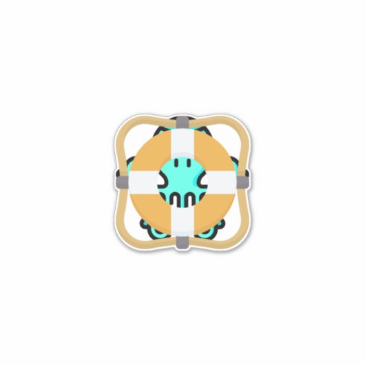 Lebensretter Aufkleber (Vorderseite)