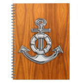 Lebensretter-Chrom mag Anker auf Notizblock (Vorderseite)