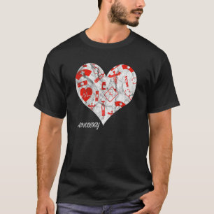 Lebensretter für Krankenpfleger Pflege Herz-Kreisl T-Shirt