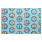 Lebensretter mit Anker-und Seeboots-oder Stoff (Fat Quarter (45,7 x 55,9 cm))
