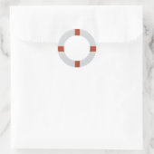 Lebensretter Runder Aufkleber (Tasche)