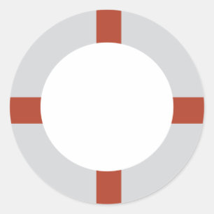 Lebensretter Runder Aufkleber