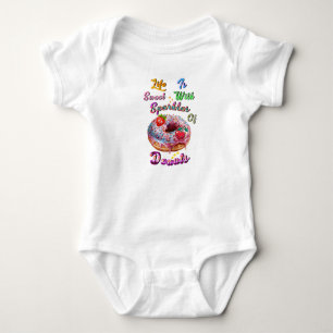 Lebensrettungsweste ist süß mit Glitzer von Donuts Baby Strampler