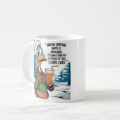 *"Lebensrezept: Warum bitte alle beim Küssen? Kaffeetasse (Vorderseite Links)