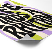 Lebensrhythmus-Kunstprint Poster (Ecke)