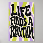 Lebensrhythmus-Kunstprint Poster (Vorne)