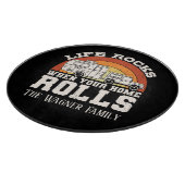 Lebensrockrollen tragen den Namen Camper Schneidebrett (Ecke)