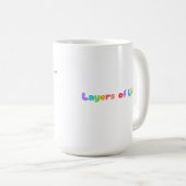 Lebensschichten - Rainbow Cake of Growth & Mindset Kaffeetasse (VorderseiteRechts)